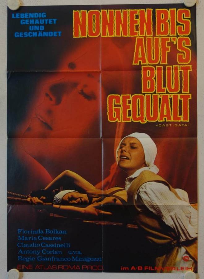 Nonnen bis aufs Blut gequält originales deutsches Filmplakat